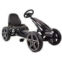 PEDALINIS KARTINGAS SU „MERCEDES“ LICENCIJA, „EVA“ RATAI, MINKŠTA SĖDYNĖ SU „MB“ LOGOTIPU, AUKŠTOS KOKYBĖS /XMX610