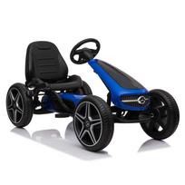 PEDALINIS KARTINGAS SU „MERCEDES“ LICENCIJA, „EVA“ RATAI, MINKŠTA SĖDYNĖ SU „MB“ LOGOTIPU, AUKŠTOS KOKYBĖS /XMX610