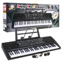 Klaviatūra su mokymosi režimu vaikams nuo 5 metų. Natos laikiklis. Mikrofonas. Radijas – modelis Nr. 600