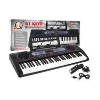 Daugiafunkcinė klaviatūra vaikams nuo 5 metų. Muzikinis rinkinys. Natos laikiklis. Mikrofonas – modelis Nr. 602