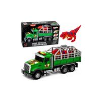 Sunkvežimis „Transporter“ su narvu, T-Rex dinozauro figūrėlė, šviesos ir garsai, 1:12