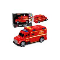 Greitosios pagalbos automobilis, greitosios pagalbos automobilis, šviesos, garsai, raudonas, 1:32