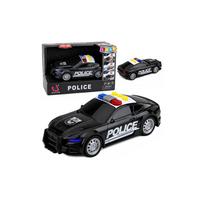 Automobilis Policija su šviesomis ir garsais, juodos spalvos, mastelis 1:32