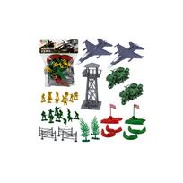 Karinis rinkinys: kareivėliai, figūrėlės, karinės transporto priemonės, žemėlapis, priedai, 72 vnt.