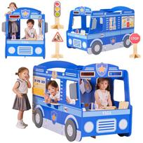 Didelis medinis policijos automobilio mokomasis rinkinys vaikams VIGA Policija