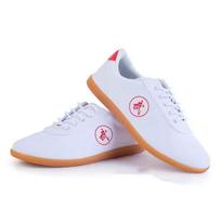 Chinese Traditional Men Kung Fu Tai Chi Taiji Martial Arts Shoes Wear Resistant Breathable Sneaker 43 white