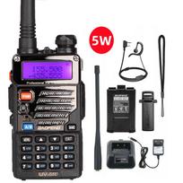 Baofeng Walkie Talkie UV 5R 8W Dual Band Ham Two Way Radio Vhf Uhf With FM Radio Long Range Handheld Transceiver Hunting 10KM EURO