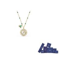 Swarovski Swa simbolio dirbtinio krištolo karoliai moterims, paauksuoti 5521451 F-Original brand box auksas