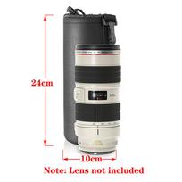 Vandeniui atsparus fotoaparato objektyvo maišelis sutraukiamas maišelis, suderinamas su Canon Sony Nikon Dslr fotoaparato objektyvo vamzdeliu Extra Large gray