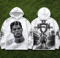 2026 Unisex Madingas Poliesterio Gobtuvukas, Y2K Neymar Futbolo Sportininkas Gatvės Portretas Grafiti Sportinei Atsitiktinei Kasdieninei Aprangai 6XL gray