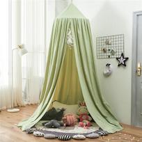 Kūdikių tinklelis nuo uodų lovelės mergaitėms Princesės tinklelis nuo uodų Pakabinamas kupolas patalynė kūdikio lova baldakimu palapinės užuolaidos kambario dekoras Universal beige