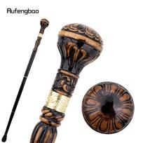 Juodas Rudas Kūrybingas Apvalus Medinis Madingas Lazda Dekoratyvinis Cosplay Medinis Vaikščiojimo Lazda Helovino Kuoka Lazda Pastoralas 95cm black