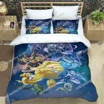 Game FINAL FANTASY Print Comfortable Duvet Quilt Cover Pillowcase Bedding Set Children Bedroom Decoration Home Textile 70x133cm 2pcs