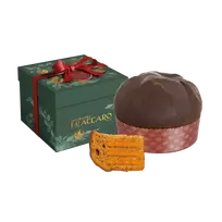 Kakavinis Panettone pyragas FRACCARO su abrikosų įdaru ir juodojo šokolado glaistu „Vienna Style“, 750 g