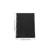 A4 Binder Dividers Punched Loose-Leaf Paper Dividers For Notebook Organizer Index Page Markers Notepad Inserts Divider juoda