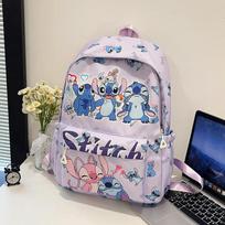 Disney Stitch Kuprinė Vaikams Pradinė Mokykla Vidutinio Dydžio Kuprinė Svorio Metimui Itin Lengva Kuprinė 44x31x15cm gray