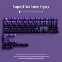 Polar Day Moment Gradient PBT Side-Printed Keycap Set - 134-Key Mechanical Keyboard Customization DIY black
