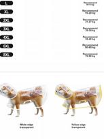Dog Raincoat Teddy Medium Small Dog Shiba Inu Puppy Waterproof Pet Clothes Four-Legged Baby L balta