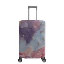 High Elasticity Printed Trolley Case Protective Cover - Dustproof & Wear-Resistant for Travel XL [Fits 29-32 inch] gray