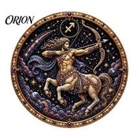 Atpalaiduojantis rankdarbių rinkinys streso mažinimui Zodiako ženklas Dirbtinio perlo meno rinkinys, 12 ženklų PASIDARYK pats tapybos rinkiniai suaugusiems, Apvalus 3D žvaigždynų sieninis dekoras suaugusiems, I