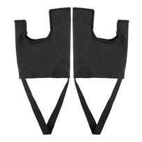 SEBS Soft Toe & Sole Protector: Anti-Wear Shock-Absorbing Half-Sole Pad with Little Toe Separator black