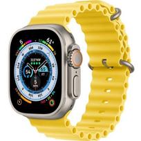 Silicone Strap for Apple Watch 1/2/3/4/5/6/7/8/9/10/11/SE Ultra 1/2/3 42/44/45/46/49mm, Yellow yellow