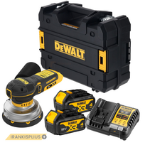 DCW211M2 DeWALT 18V ekscentrinis šlifuoklis 125mm (2x4.0 Ah)