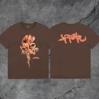 Travis Scott Utopia Tour Official Merchandise Mens Cotton Streetwear T-Shirt Loose Fit Casual Tee Medium gray