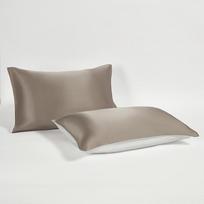 Set of Two 100% Mulberry Silk Pillowcases - Luxurious Solid Color for Skin & Hair Care 51*66CM (Single)