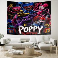 Huggy Wuggy Print Tapestry, Backdrop, Easy Setup, Ideal for Bedroom, Office & Living Room, with Aesthetic Wall Hanging Decor. 150cmx200cm