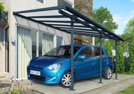 Aliumininė stoginė automobiliui Sierra Palram - Canopia 3 x 4,35 m pilka