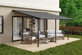 Aliuminio terasos stogas Sierra Palram - Canopia 3 x 4,25 m antracito spalvos Heat Block antracitas