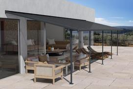 Aliuminio terasos stogas Sierra Palram - Canopia 3 x 8,5 m antracito spalvos Heat Block