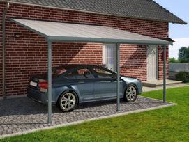 Aliuminio automobilių stoginė Feria Palram - Canopia 3 x 5,46 m pilka