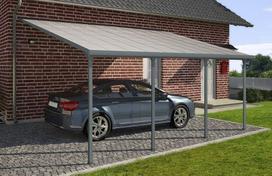 Aliuminio automobilių stoginė Feria Palram - Canopia 3 x 6,1 m pilka