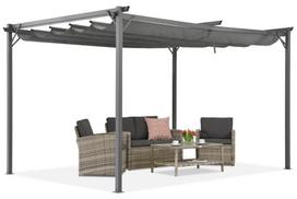 Antracito spalvos terasos pergola La Palma 3x4 Garden Point