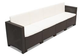 Keturvietė sintetinio ratano sofa Kolorado rudos Bica