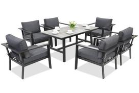 Aliuminio lauko baldai Sydney Premium 6 Garden Point antracito spalvos