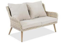 Sintetinio ratano dvivietė lauko sofa Bilbao smėlio spalvos Garden Point