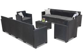 Sintetinio ratano baldai Nebraska Coffeee Max 10 anthracite Bica