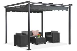 Laisvai pastatoma terasos pergola Tenerife 3 x 3m pilka Garden Point