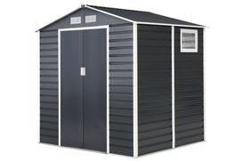 Antracitas spalvos Store Boss metalinis įrankių namelis Malmo 2,1 x 1,9 m