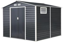 Antracitas spalvos Store Boss metalinis įrankių namelis Malmo 2,8 x 2,6 m