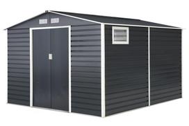 Antracitas spalvos Store Boss metalinis įrankių namelis Malmo 3,4 x 3,2 m