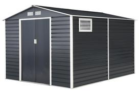 Antracito spalvos Store Boss metalinis įrankių namelis Malmo 2,8 x 3,2 m