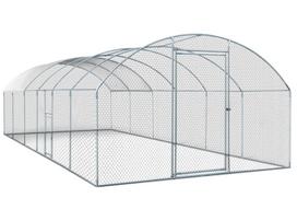 Didelis metalinis vištų voljeras 3 x 7,5 Garden Point
