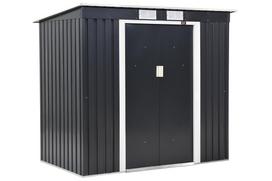 Metalinis sandėliukas Oklahoma 2 x 1,2 m Store Boss antracito spalvos