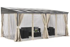 Aliumininė terasos stoginė 3 x 5 m Tarragona Premium Garden Point smėlio spalvos