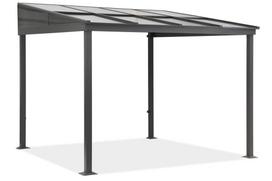 Aliuminio stoginė Tarragona 3 x 3 m Garden Point antracito spalvos