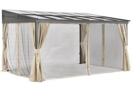 Aliumininė terasos stoginė 3 x 4 m Tarragona Premium Garden Point antracito spalvos